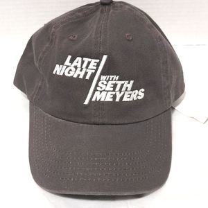 Late Night with Seth Meyers Logo ball cap Gray